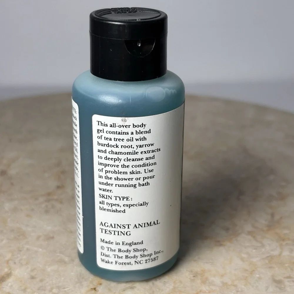 Vintage The Body Shop Mostly‎ Men Deep Cleansing Bath & Shower Gel 2 Fl Oz
